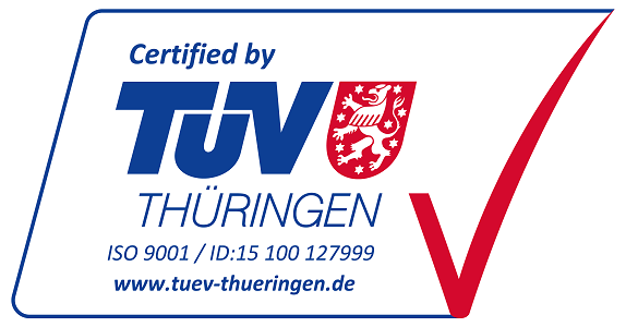 Sertifikat ISO 9001, TUV Thuringen, ID 15 100 127999